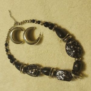 Black sliver necklace